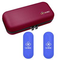 SHBC Insulin Cooler Travel Case for Diabetic Organize Medication Insulated Cooling Bag with 2 Ice Packs Red