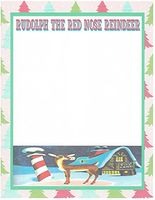 Christmas Rudolph The Red Nose Reindeer Stationery Printer Paper 26 Sheets