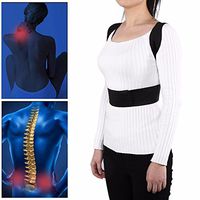 Adjustable Back Brace Posture Corrector Back Spine Support Brace Belt Shoulder Lumbar Correction Bandage Corset for Men Women Size L: 62 * 23.5 * 28cm / 24.4 * 9.3 * 11.0inch