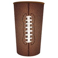Club Pack of 20 Plastic Souvenir Brown Football Themed Drinking Cup 22oz