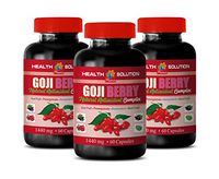 Immune System Vitamins for Women - Goji Berry - Natural ANTIOXIDANT Complex - Goji Berry Capsules - 3 Bottles 180 Capsules