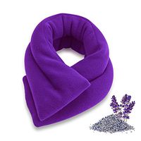 Sunny Bay Lavender-Scented Extra Long Neck Heat Wrap, Aromatherapy, Microwavable, Purple