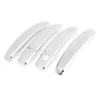 4 Pcs Car Silver Tone Chrome Plated Door Handle Cover for Chevy Cruze