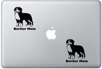 Berner Mom - Bernese Mountain Dog Decal PetsAffectionLaptop0041 Set of Two (2X), Dog Decal, Sticker, Laptop, Ipad, MacBook