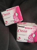 Cherish Sanitary Napkins Dynamic Duo- 2 Pack of Daytime Pads- 8 Layers/Dioxin Free/Antibacterial