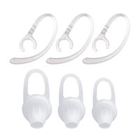 Glazata 6 Pieces EC200 Bluetooth Headsets Ear Hooks Earbuds Sets (White)