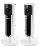 HomeHawk by Panasonic Indoor Full HD 1080p Home Monitoring Camera 2 Pack (Renewed)