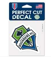 MLS Seattle Sounders Soccer 4"x4" inch Die-Cut Decal