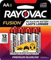 Spectrum/Rayovac 815-8TFUSK Fusion Advanced AA Alkaline Battery, 8-Pk. - Quantity 24