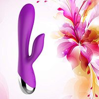 Thrusting Monster Fluttering Rabbit Body Msaager - 12 Speeds Rotating Versatility -Purple