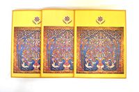 Handmade Blank Card with Indian Tree of Life Motifs : Set of 3