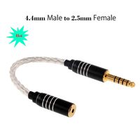 2.5MM to 4.4MM Balanced Extension Cable Headphone Extension Cable 8 Core Extension Cord for Phones,Headphones,Speakers,Tablets,PCs,MP3 Players and More