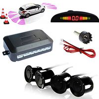 Kabalo Wireless Car Parking Rear Reverse 4 Sensors Kit Buzzer Radar LED Display Audio Alarm