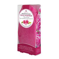 Aroma Home Pink Microwaveable Neck Warmer - Fragranced with Rose and Neroli Essential Oil