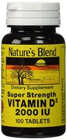 Nature's Blend Vitamin D3 2000 IU 100 Tablets