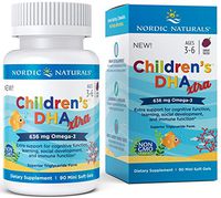 Nordic Naturals Children's DHA Xtra - Potent Omega 3 Formula with Twice The DHA for Kid's Cognitive Development, Learning and Mood*, Berry Punch, Softgel - 90 Count