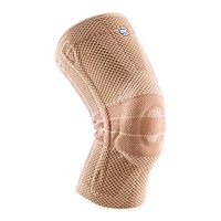 Bauerfeind GenuTrain Knee Support Brace (New Version) - Targeted Support for Pain Relief & Stabilization for Weak, Swollen & Injured Knees & Arthritis - Size 1 - Color Nature