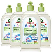 Frosch Baby Natural Liquid Dish Soap, Vegan Hand Dishwashing Detergent, Sensitive, 16.9 oz (Pack of 4)
