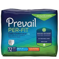 Prevail Per-Fit Extra Absorbency Incontinence Underwear, Large, 18 Count (Pack of 4)