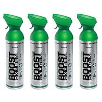 95% Pure Oxygen Supplement, Portable Canister of Clean Oxygen, Increases Endurance, Recovery, Mental Acuity and Performance (10 Liter Can, Natural, 4 Pack)