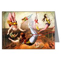 Assorted Circus Posters Circa 1880-1900 Notecard Set