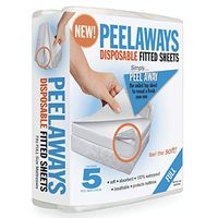PEELAWAYS Disposable Sheets Mattress Protector – Full Size Fitted Cover – Waterproof Bed Pad for Incontinence, Bedwetting, Kids, Teens – Maximum Coverage, 5 Layers, Soft Comfort Bamboo Blend