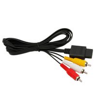 6ft Composite AV Cable Cord Compatible with Nintendo 64 N64, Super Nintendo SNES, Gamecube GC