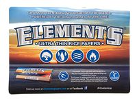 Elements Ultra Thin Rice Rolling Papers - Counter Change Mat Large - Desk Mouse Pad