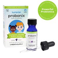 Probonix Kids Probiotic for Toddlers and Children, Organic, Non-GMO Liquid Probiotic Drops, 8 Live Probiotic Strains to Support Gut Health for Toddlers and Children - 1 Month Supply, Grape