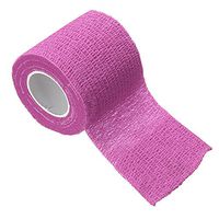 MINQISU Cohesive Bandage - 1PC First Aid Sports Wrap Tapes Bandages, Pet Vet Wrap Self Adherent Cohesive Tape Bandages Size 15cm x 4.5m (Pink)
