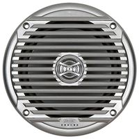 Jensen MS6007SR 6.5" Coaxial Waterproof Speaker, Silver, 60 watts max Power handling, Sensitivity @ 1W/1 Meter 88dB, Frequency Response 65Hz-20kHz, Nominal Impedance 4 Ohms