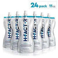 H Factor Hydrogen Infused Pure Drinking Water, Pre Or Post Workout Recovery Drink, 11 Fl Oz (24 Pack), Molecular Hydrogen Supports Athletic Performance Delivers Antioxidant, Packaging May Vary