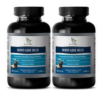 Testosterone Booster for Women - Horny Goat Weed 1560mg - Premium Herbal Blend - Horny Goat Weed Sample - 2 Bottles (120 Capsules)