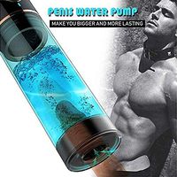 Man Vacuum Pump Suction Extender Pumps Mens Enlargement Pump by Water Massage Blue Vacuum Sleeve Best Gift for Men
