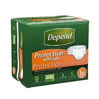 Kimberly-Clark 35458 Depend Overnite Brief, Large/X-Large (Pack of 48)