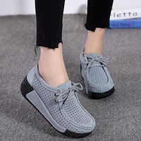 Neartime Women Shoes, Spring/Autumn Women Hollow Round Head Flat Breathable Leisure Shake Sports Shoes