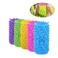 HEALLILY 5pcs Reflexology Foot Massage Mat Acupuncture Mat Pressure Point Mat（Assorted Color）