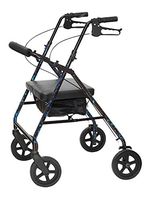 Bariatric Rollator with Loop Brakes Frame Finish: Blue