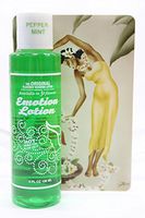 Edible Water Basesd Original Flavored Warming Massage Oil PEPPERMINT by Emotion Lotion 4oz by Emotion Lotion