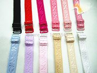 5pairs Assorted Colors Adjustable Elastic Spaghetti Jacquard Bra Straps 1.5cm Width Bra Shoulder Belt Accessories