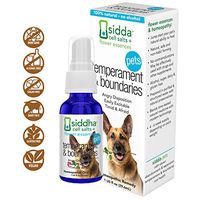 Siddha Remedies Temperament & Boundaries for Pets | Natural Homeopathic Remedy for Dogs, Cats, and Pets | Naturally Helps Animals with Sensitive and Difficult Dispositions | Supports Interconnectivity