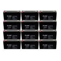 12PC 6V 1.3Ah SLA Battery Rechargeable SLA Replace UB613, D5731, PS612 Fast USA Ship