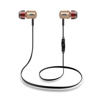 Bestpriceam Bluetooth Wireless In-Ear Stereo Headphones Waterproof Sports Headphones (Gold)