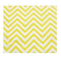 Youmewell Disposable Paper Party Napkins Yellow Chevron 60 Count