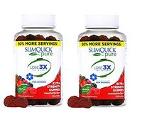 Slimquick Pure Extra Strength Gummies, Appetite Suppressant, Dietary Supplement, 60 Count- Lose 3X The Weight (Packaging May Vary), 2 pack