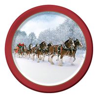 Creative Converting Budweiser 8 Count Paper Lunch Plates, 7", Budweiser Clydesdale Pattern