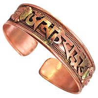 Tibetan Healing Copper Bracelet~ 100% Pure High Gauge Copper ~ Unisex Design ~ Effective Relief for Arthritis and Joint Pain (Vajra)