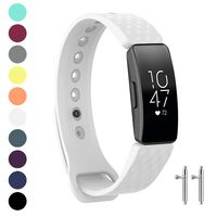 Watbro Compatible with Fitbit Inspire HR Bands/Fitbit Inspire Band, Adjustable Soft Silicone Waterproof Inspire Straps for Women Men Sports Replacement Wristband for Inspire/Inspire HR Fitness Tracker