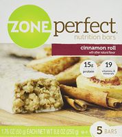 Zone Perfect Nutrition Bar, Cinnamon Roll, 5 Count [Pack of 3]