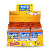 Clearwipe Microfiber Lens Cleaner Quick Drying Pre-Moistened Wipes - 6 Boxes (20 Pre-Moistened Soft Wipes)